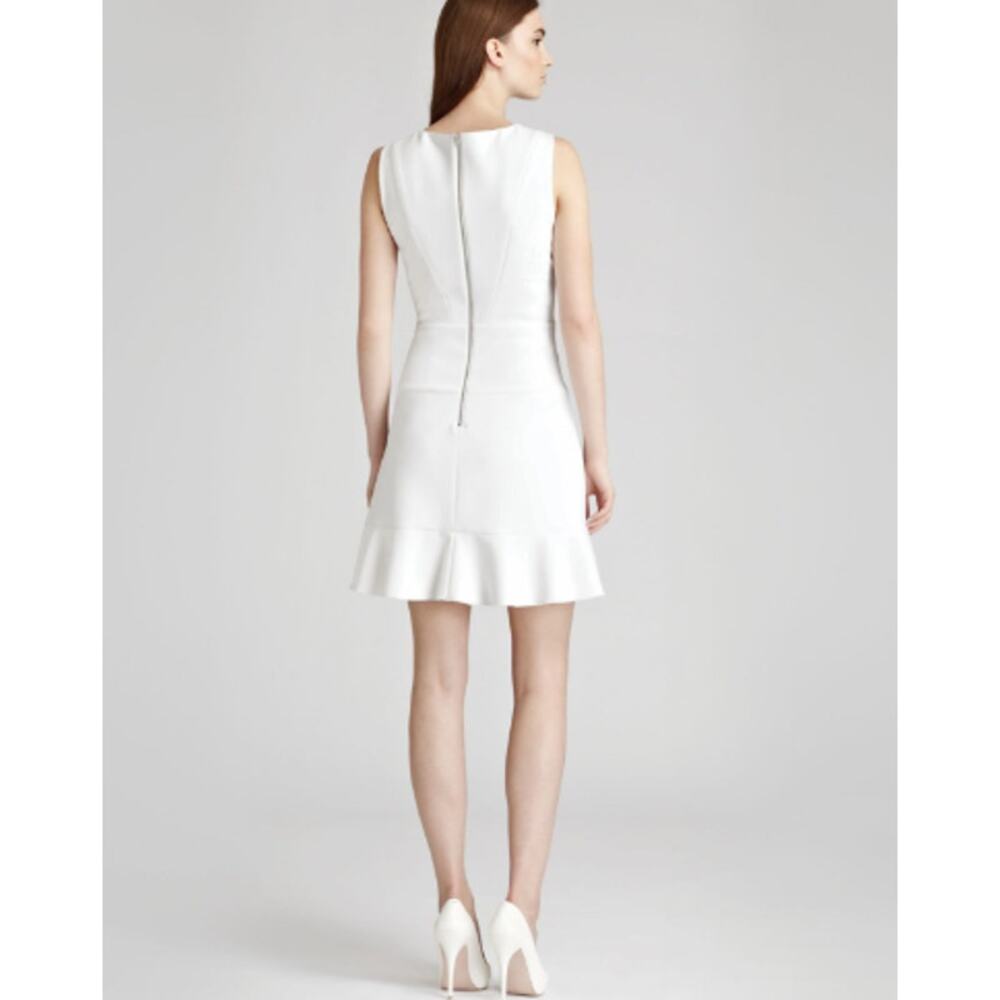 REISS Lola Quilted Fit & Flare Dress - Picture 3 of 12